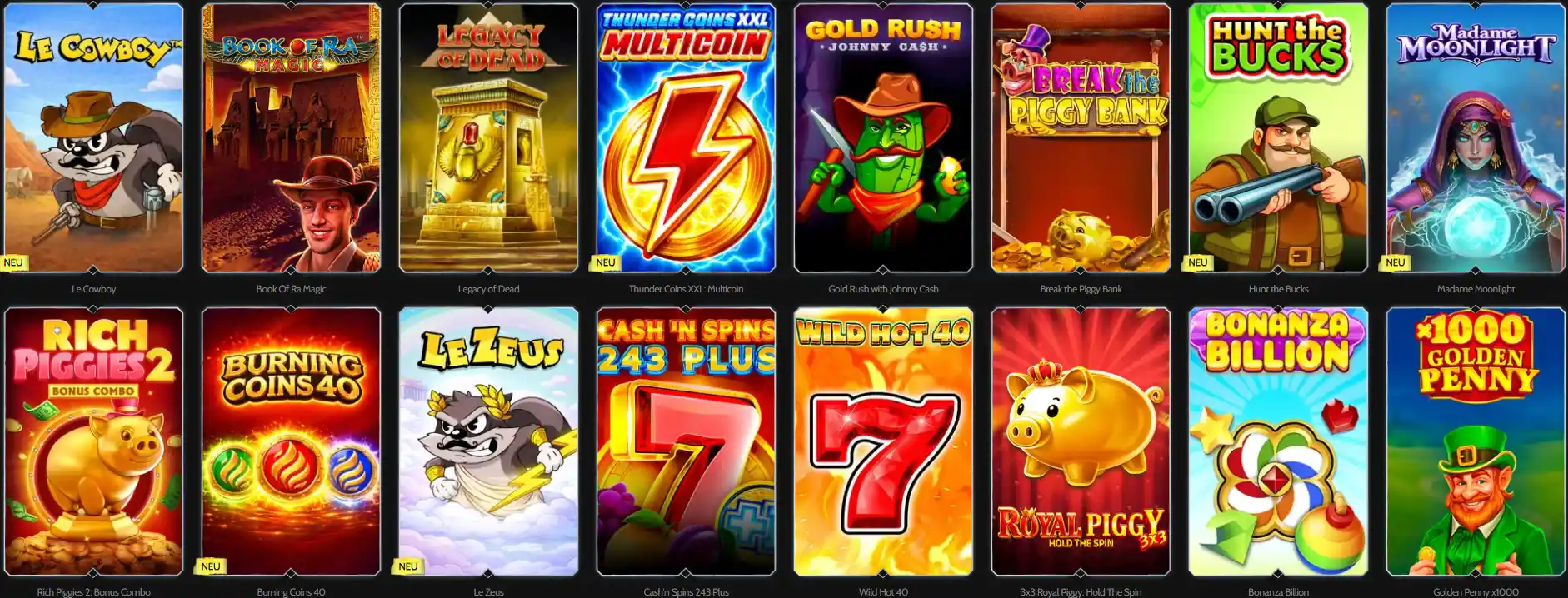 Godz casino Casino Spiele